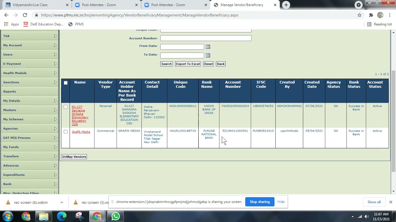 #How to check Vendor&Bank status of Vendor #PFMS #SAMAGRASHIKSHA #Delhi#Education#SunilGoel#Vendor