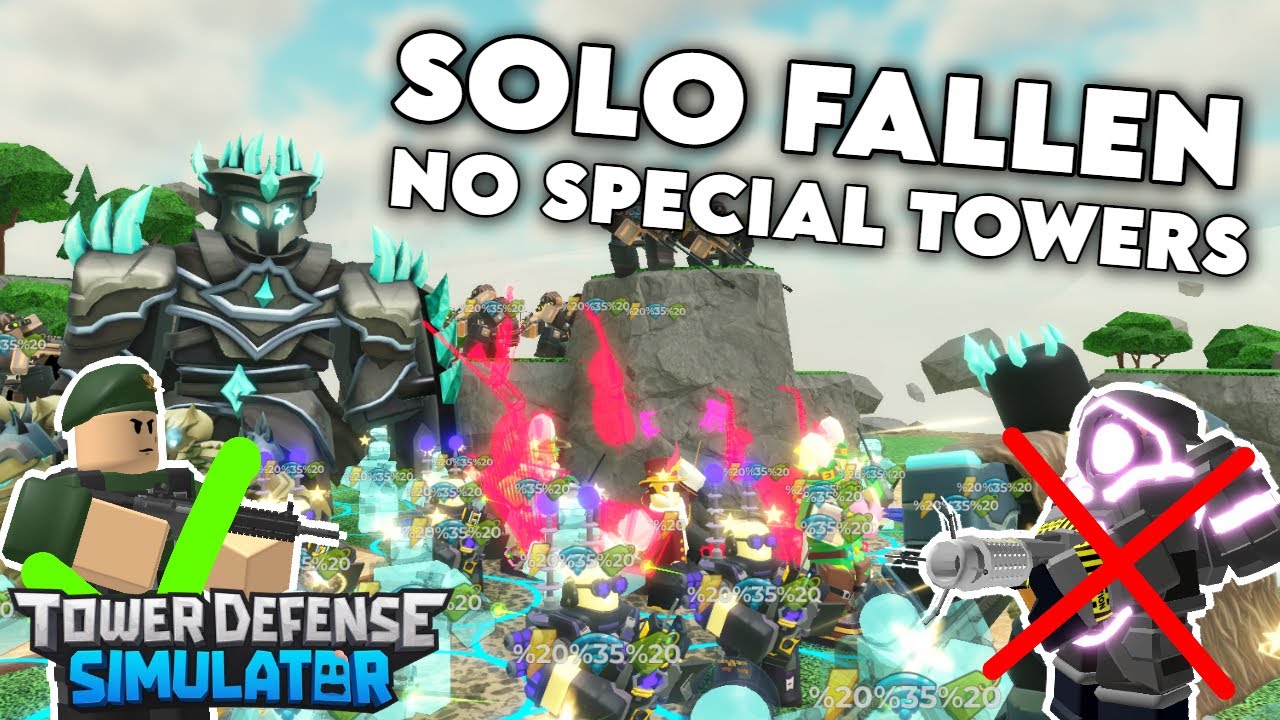 NST SOLO FALLEN MODE WITH MILITANT | Roblox Tower Defense Simulator