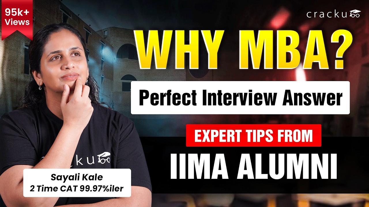 Why MBA? Expert Tips from IIMA Alumni 👨‍🎓 Perfect answer to say in CAT 2026 - IIM Interviews
