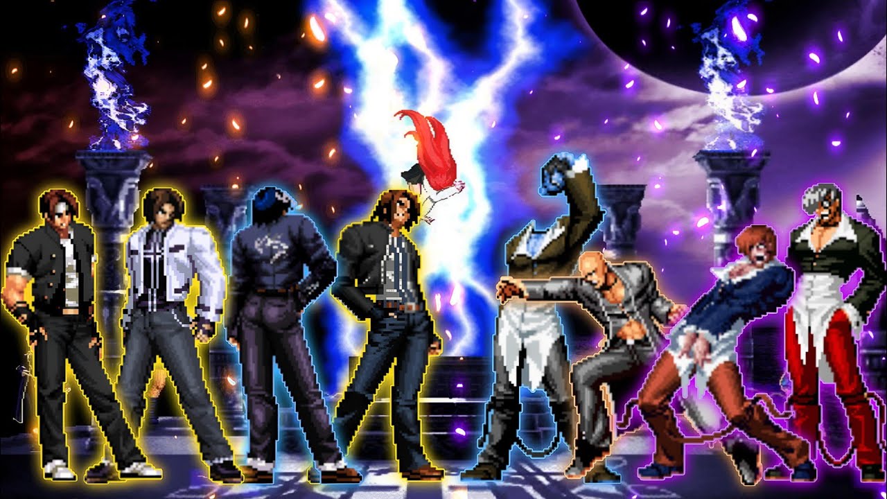 [KOF Mugen] Kyo Team VS. Comedy Iori Team