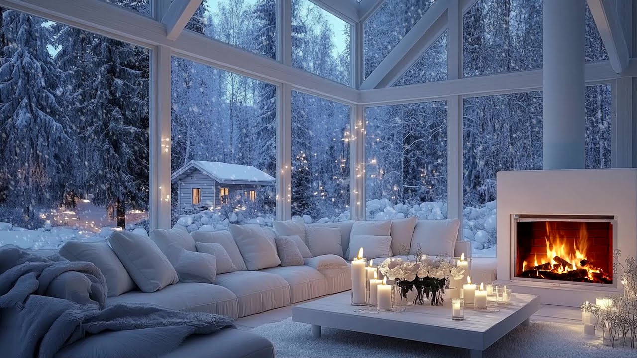 ❄️🎶 Soft Piano Atmosphere in a Peaceful Winter | Falling Snow | Deep Inner Calm, Focus Alignment