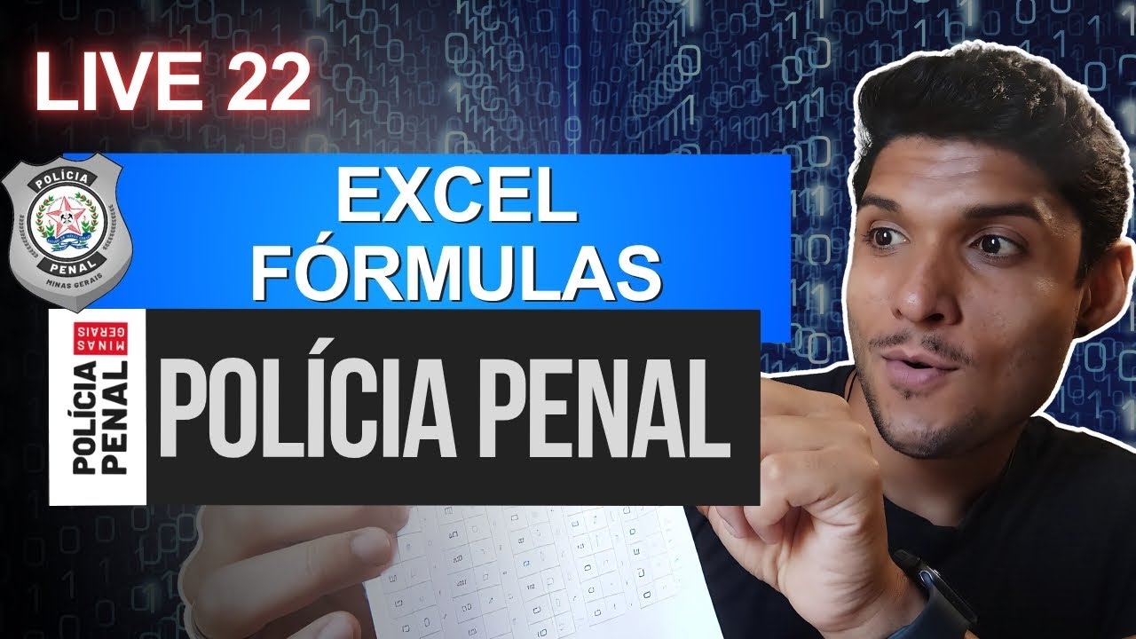 LIVE 22 - EXCEL - INFORM&Aacute;TICA  - Concurso Pol&iacute;cia Penal MG (PPMG)