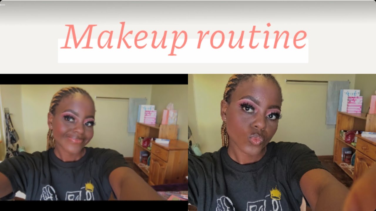 Makeup routine | first makeup tutorial |South African youtuber