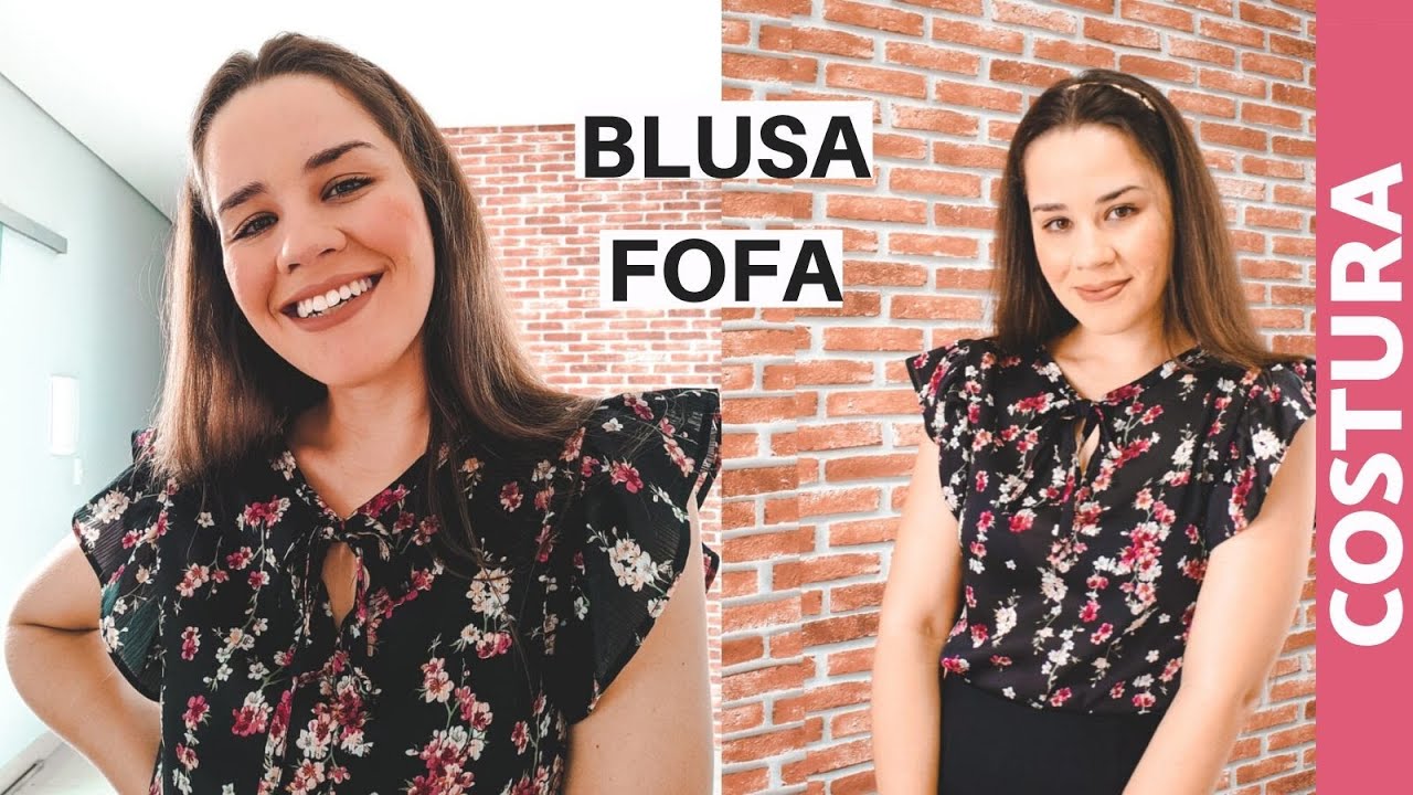 BLUSA SEM MOLDE E FRESQUINHA USANDO POUCO TECIDO | ELLEN BORGES