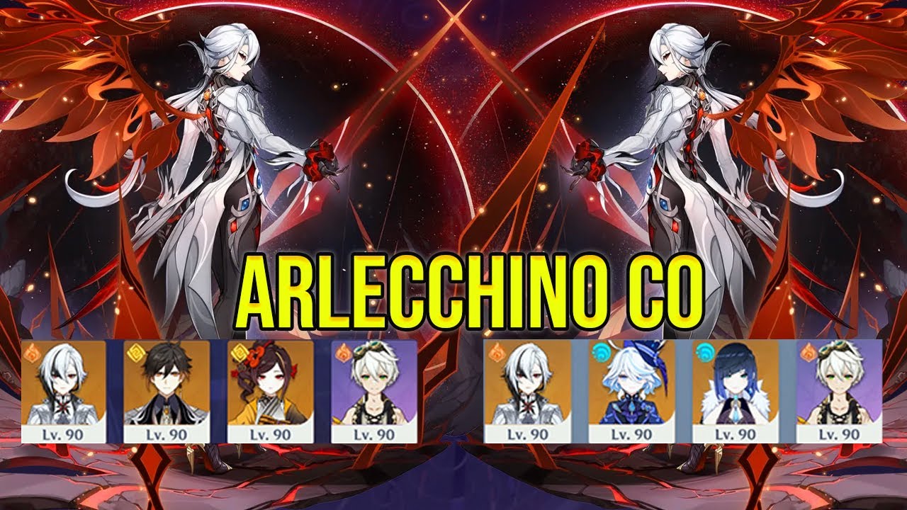 Arlecchino C0 double geo & Double Hydro spiral abyss floor 12 genshin impact