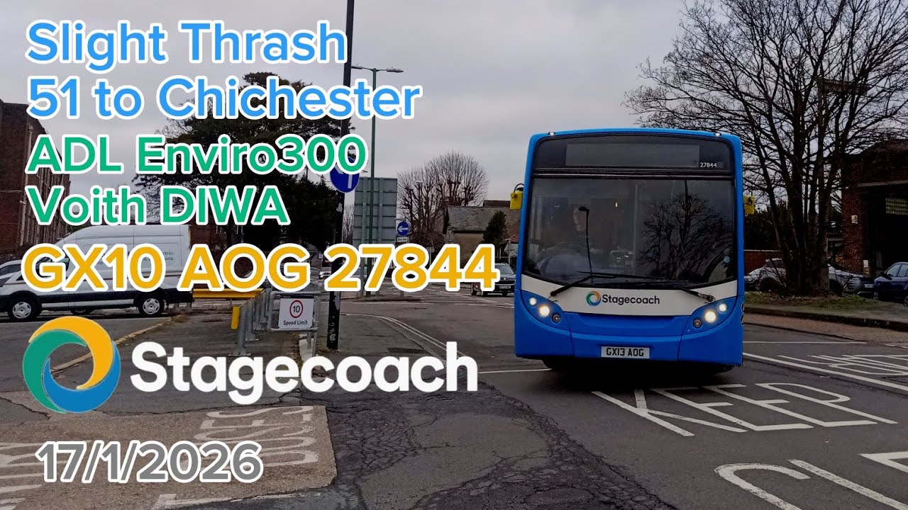 Slight Thrash | ADL Enviro300 Voith | GX13 AOG 27844 | 17/1/2026