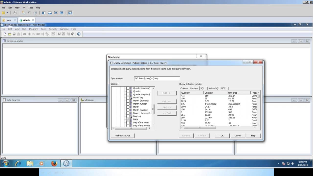 Cognos Demo Transformers
