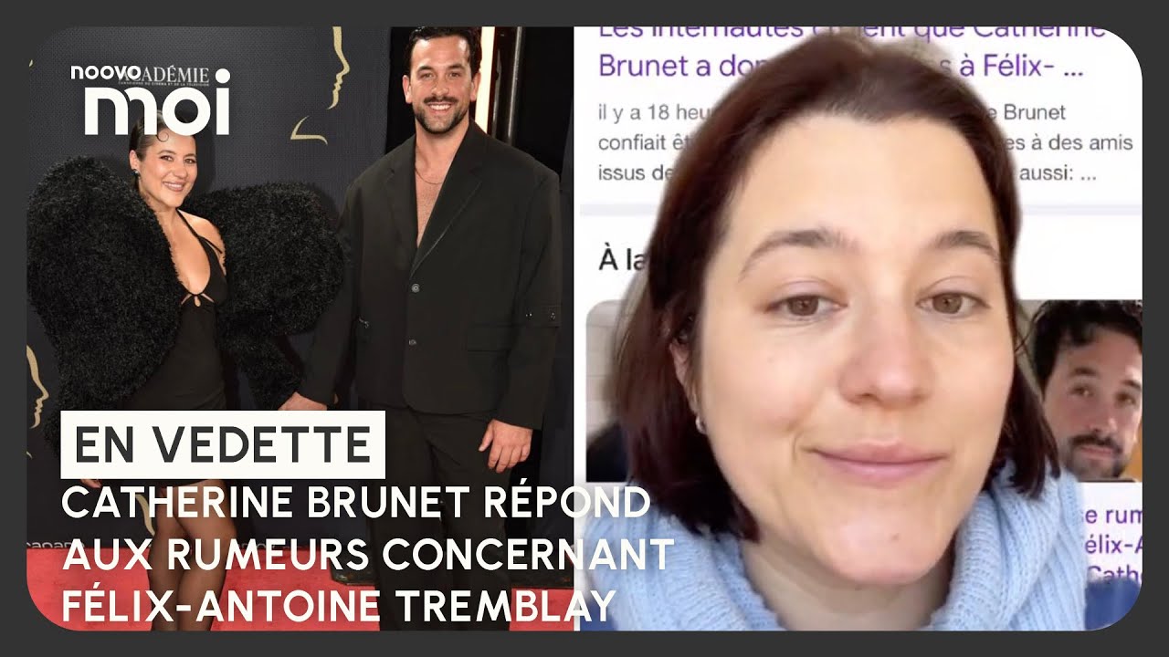 Catherine Brunet r&eacute;pond avec sarcasme aux rumeurs concernant F&eacute;lix-Antoine Tremblay et elle