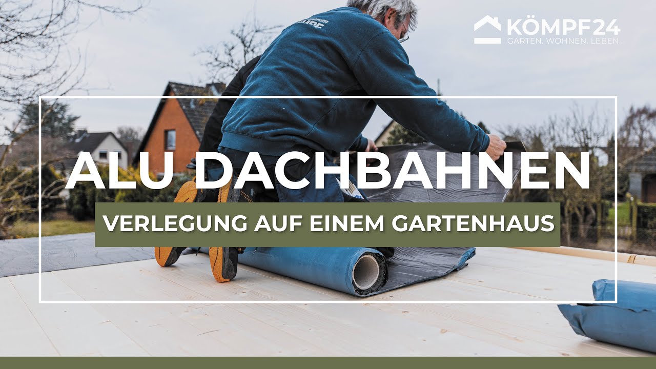 Gartenhaus abdichten - Selbstklebende Dachbahnen anbringen | K&ouml;mpf24