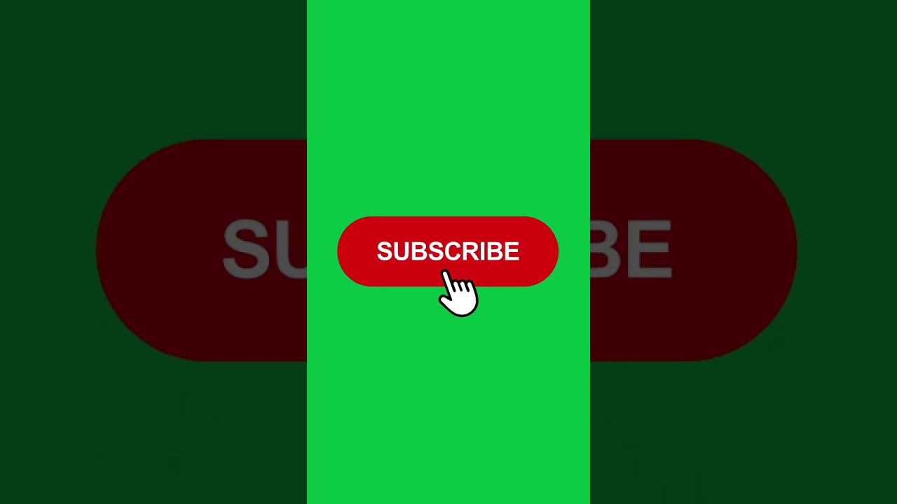 Subscribe Button Loop Animation on Green Screen #subscribebutton