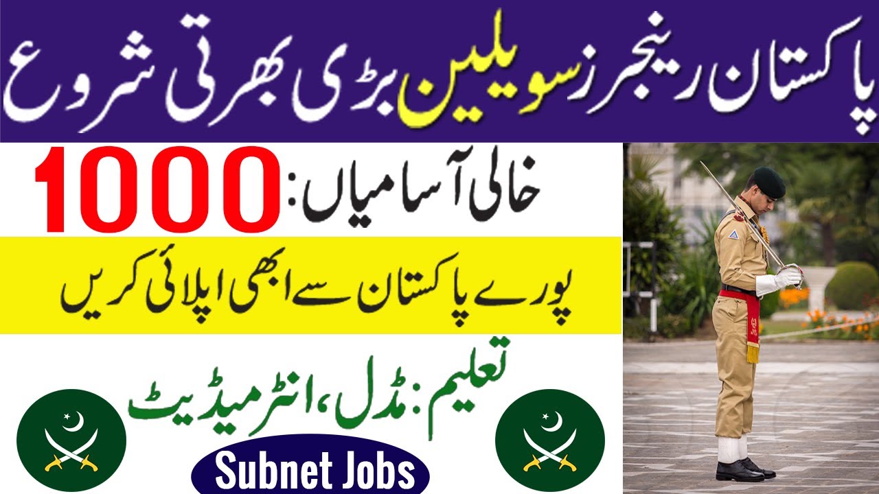 Pakistan Rangers Latest Jobs 2022 | Punjab Rangers Jobs 2022 | Pak rangers jobs 2022 | Rangers Jobs
