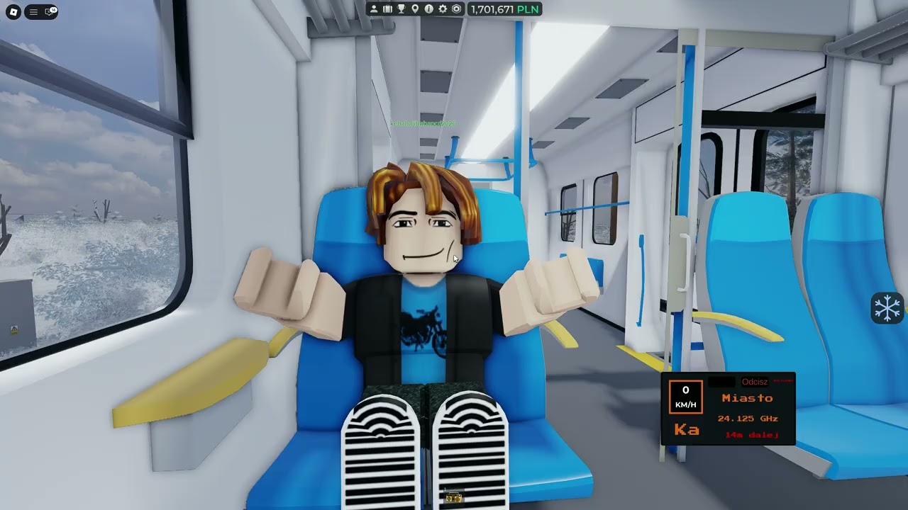 Roblox pcd jazda pociągiem do stacji końcowej jadę z moim kolega