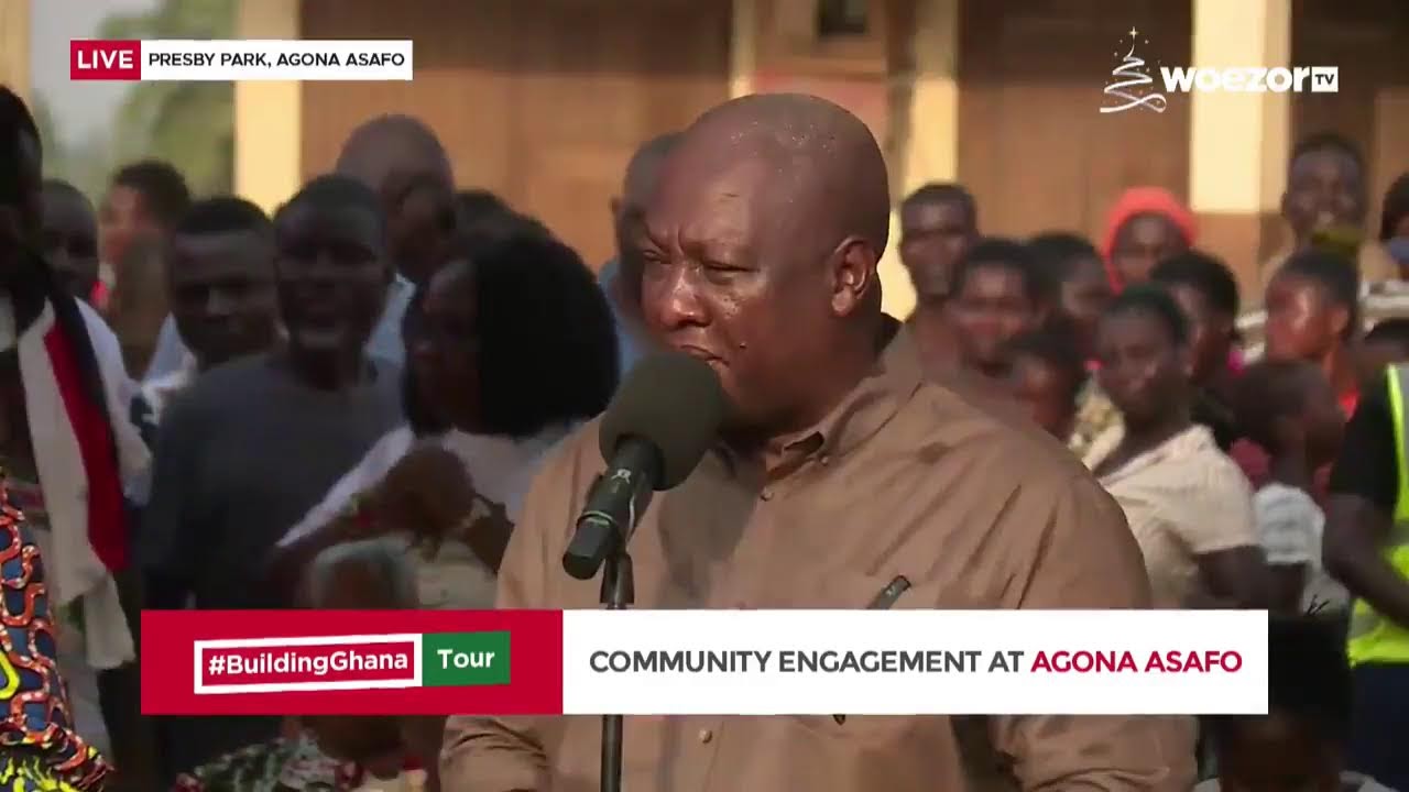 LIVE NOW | #BuildingGhanaTour Community Engagement at Presby Park, Agona Asafo (Agona East) | Woe…