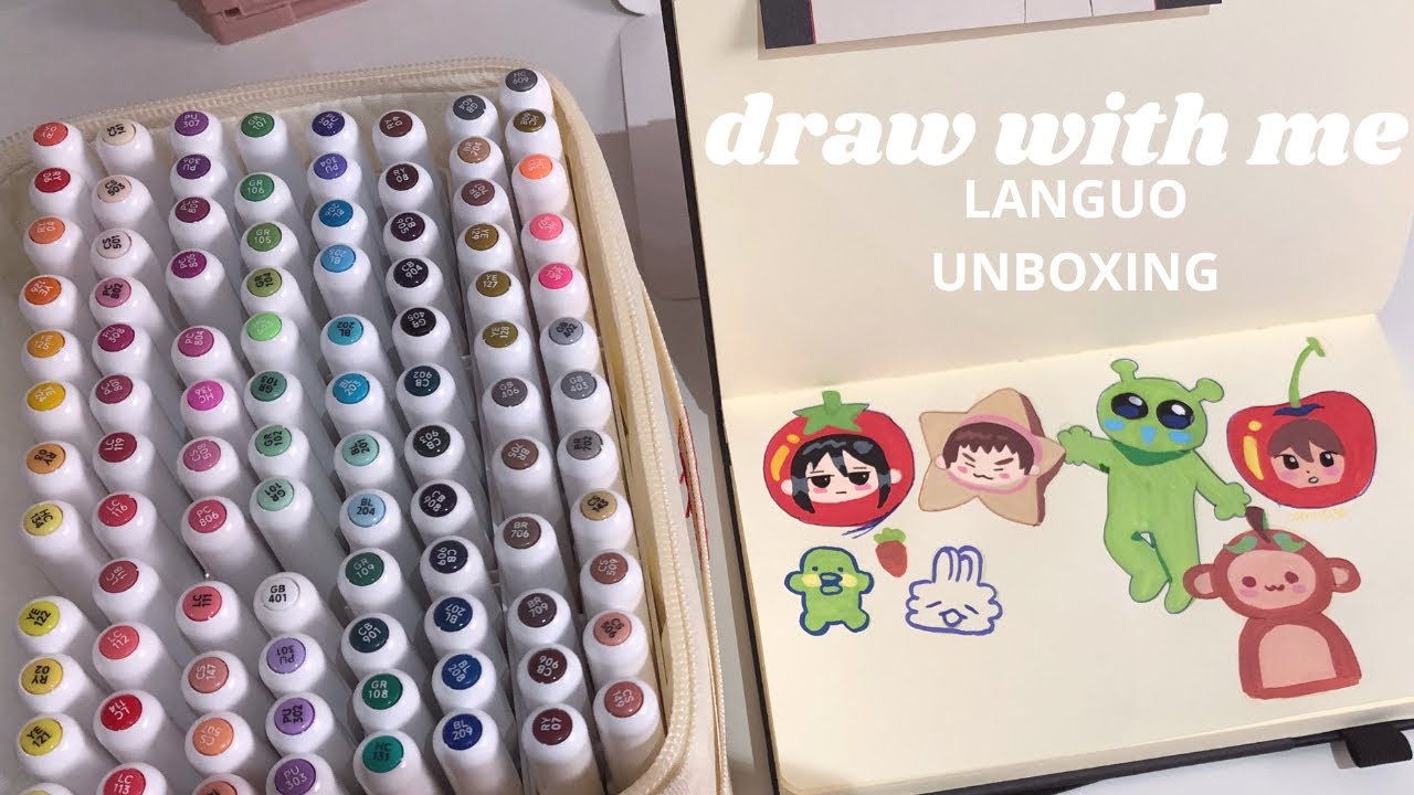 UNBOXING marcadores acr&iacute;licos languo 𐔌՞. .՞𐦯