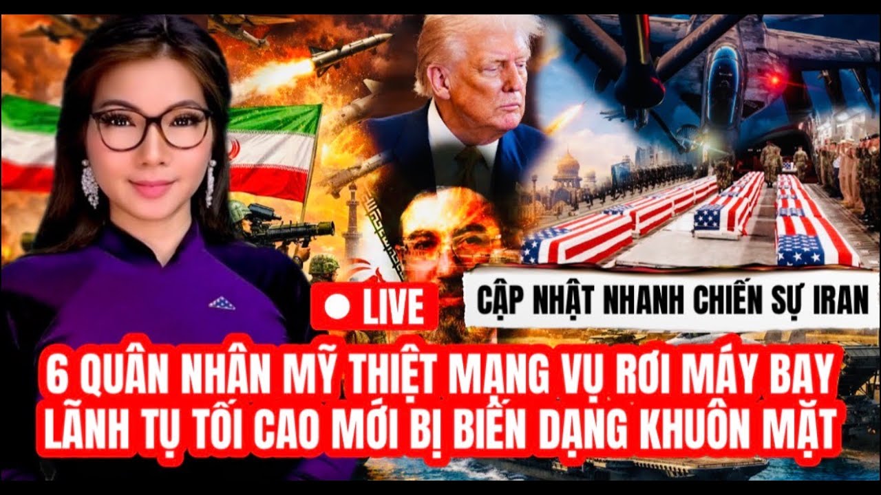 LIVE - 6 quân nhân Mỹ đã thiệt mạng sau vụ rơi máy bay tiếp nhiên liệu