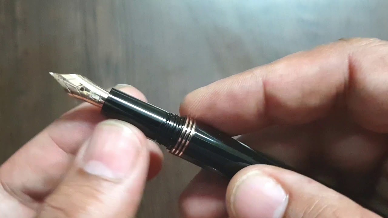 Lapis Bard Contemporary Rose Gold Trims Fountain Pen Review