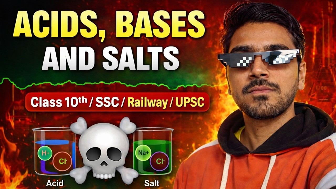 ACID, BASES AND SALTS complete handwritten // class 10/SSC/RLY/UPSC