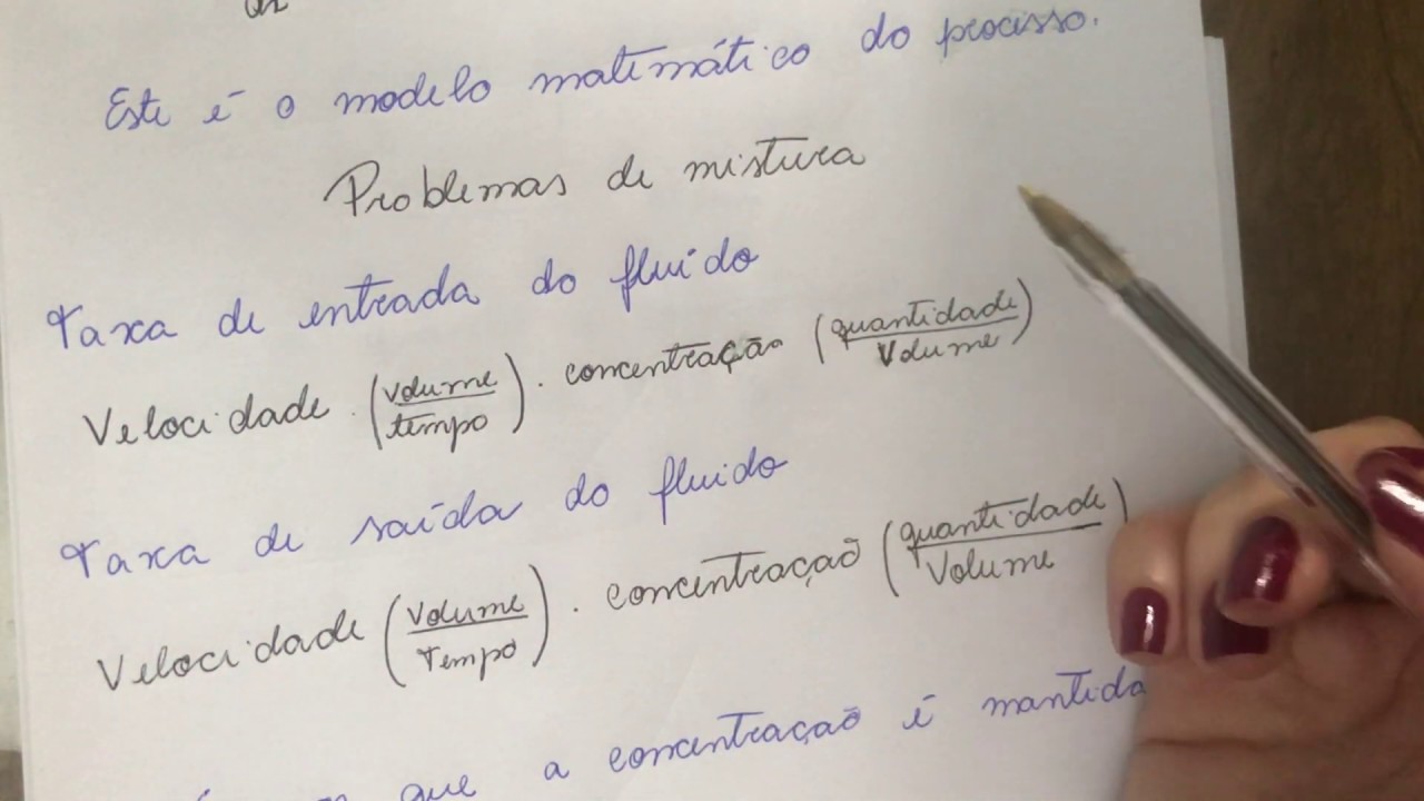 EDO Problema de mistura (parte 01)
