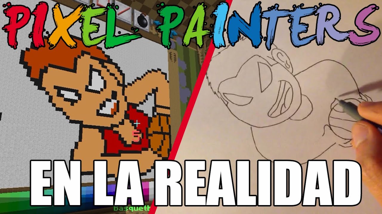 PIXEL PAINTERS EN LA REALIDAD : Hanamichi Sakuragi ( Slam Dunk ) | Hypixel - Minecraft |