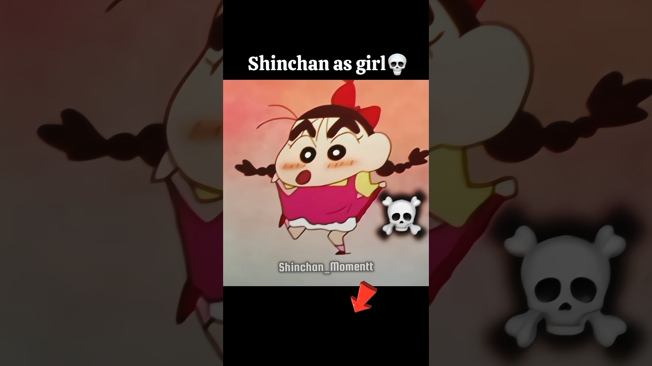Shinchan be like main mann chali kashmir ki kali | Shinchan as girl | #shinchan #edit