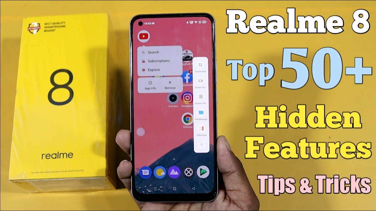Realme 8 Top 50+ Hidden Features || Realme 8 Tips & Tricks