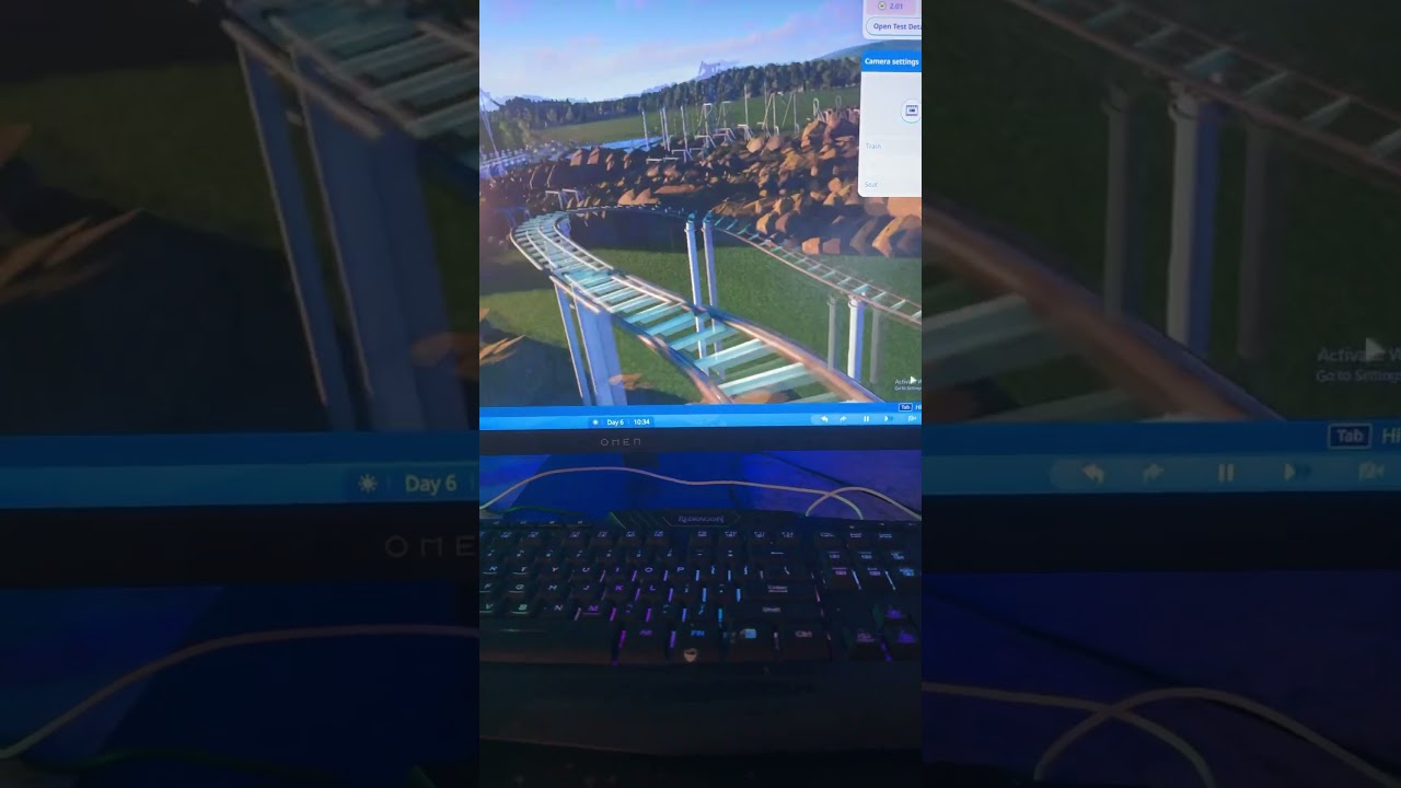 WEIRD spinning coaster - planet coaster 2