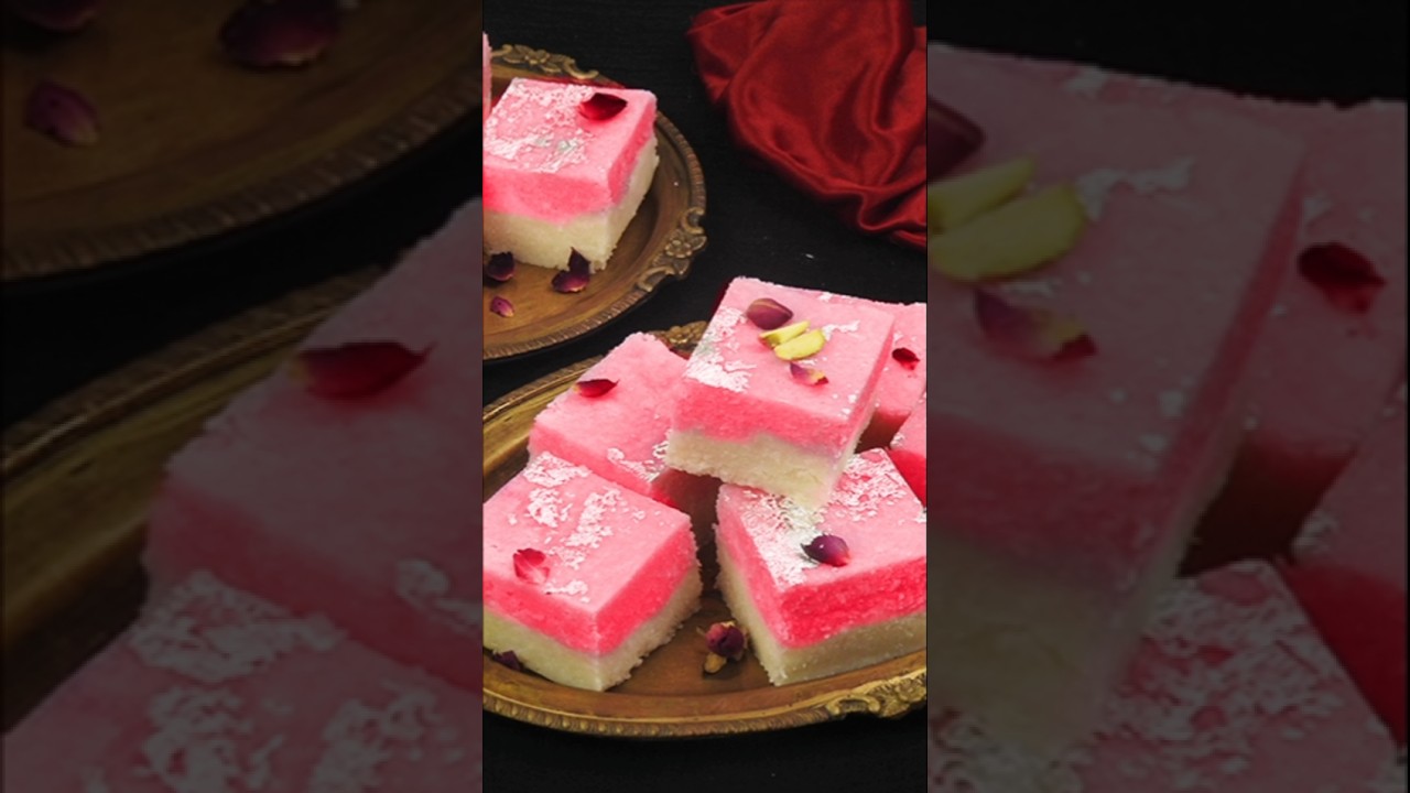 10 Minutes Easy Barfi Recipe | Coconut Barfi Recipe | Nariyal Burfi Recipe | Diwali Sweets Recipe