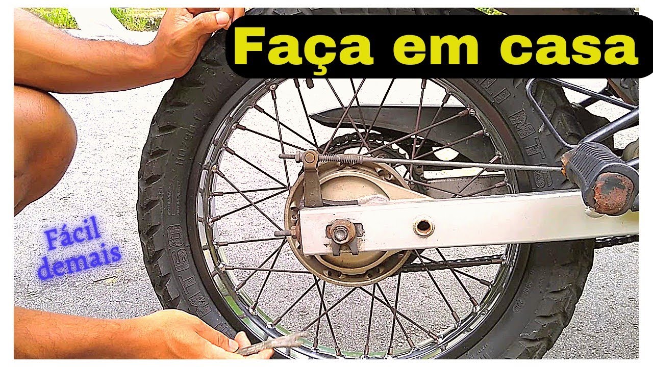 COMO APERTAR A CORRENTE DA MOTO / HONDA BROS / MECÂNICA EM CASA / SE INSCREVA