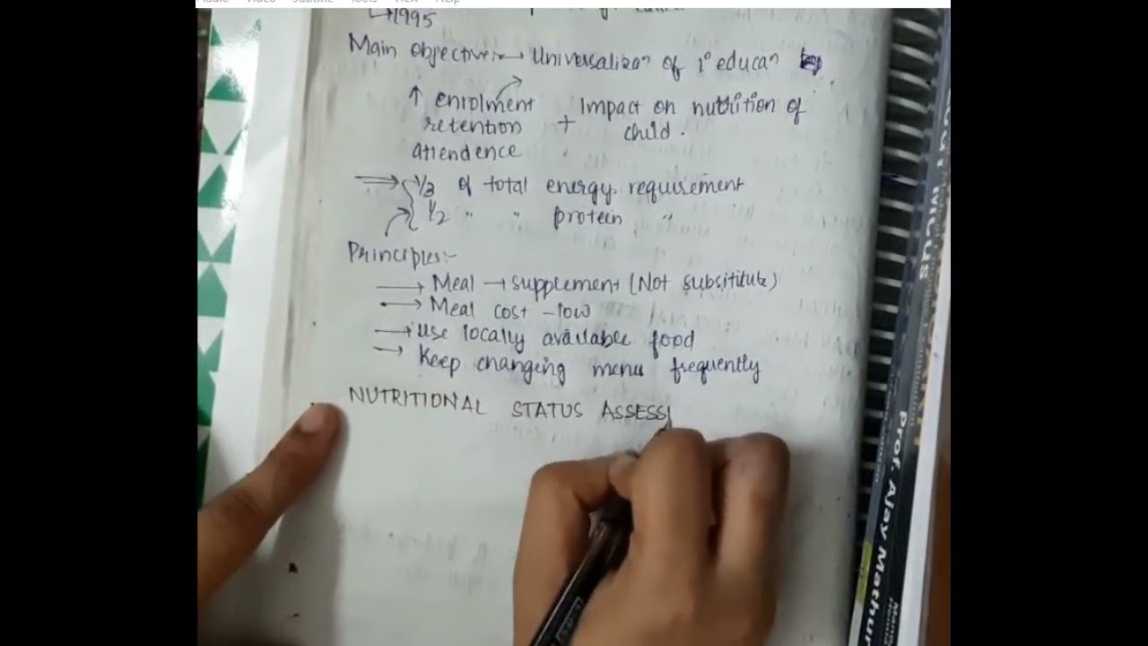 mid day meal program and nutrition surveillance mp4 || PSM