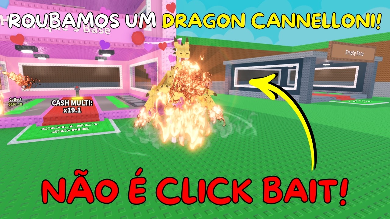 ROUBAMOS UM DRAGON CANNELLONI NOS SERVIDORES PRIVADOS NO ROUBE UM BRAINROT!🔥🐲