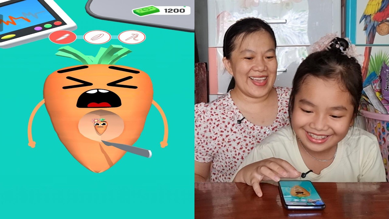 🥕👩🏻‍⚕️🍎 Fruit Happy Clinic, Talking Tom 2, Save The Fish Level 141➡️150 🐠🐱 Muội Vlog 1282 🧩 PFYPF