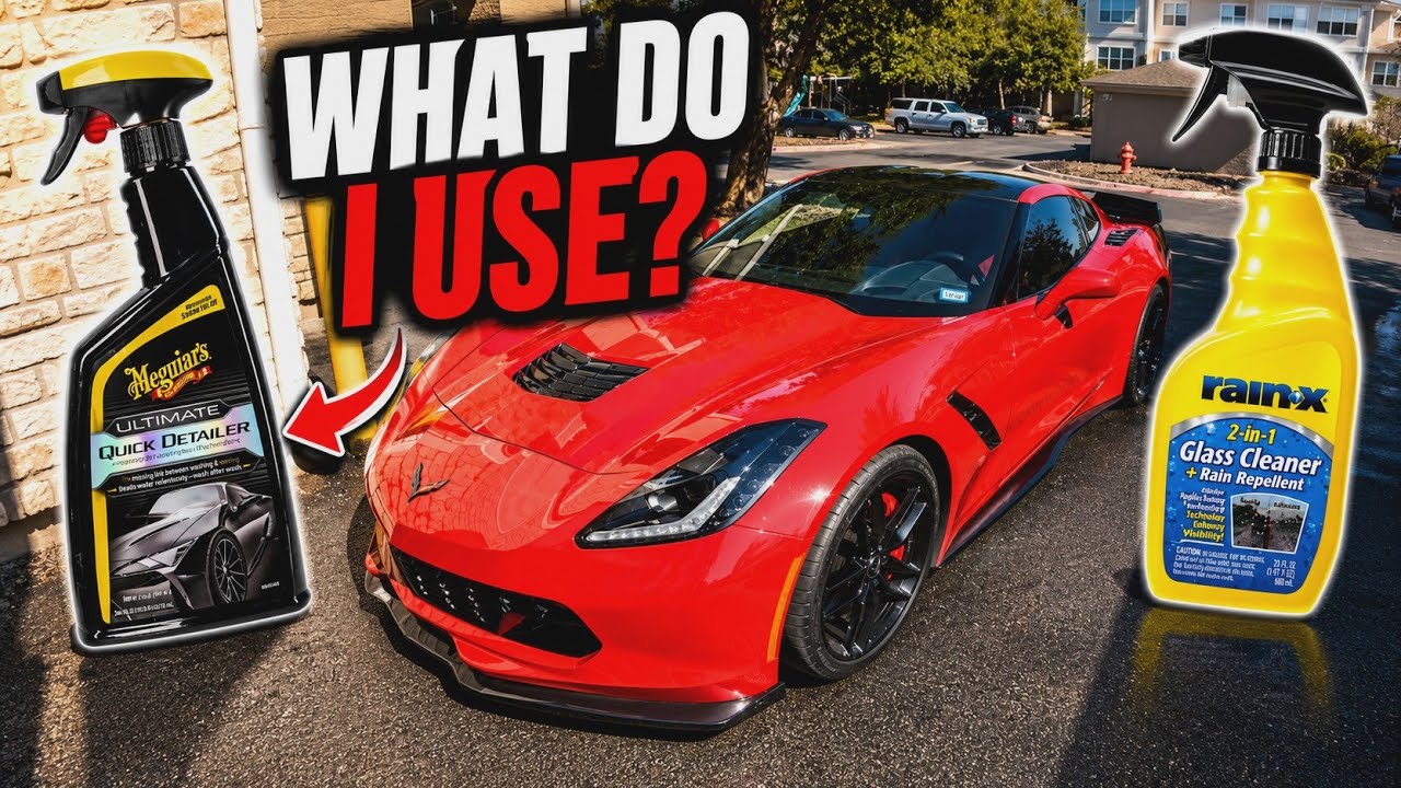 What I Use To QUICK DETAIL My C7 CORVETTE!