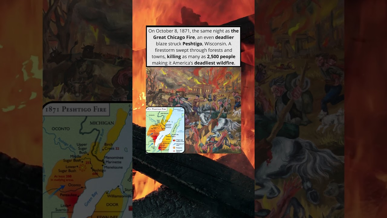 The Peshtigo Fire America&rsquo;s Deadliest Wildfire 🔥🇺🇸