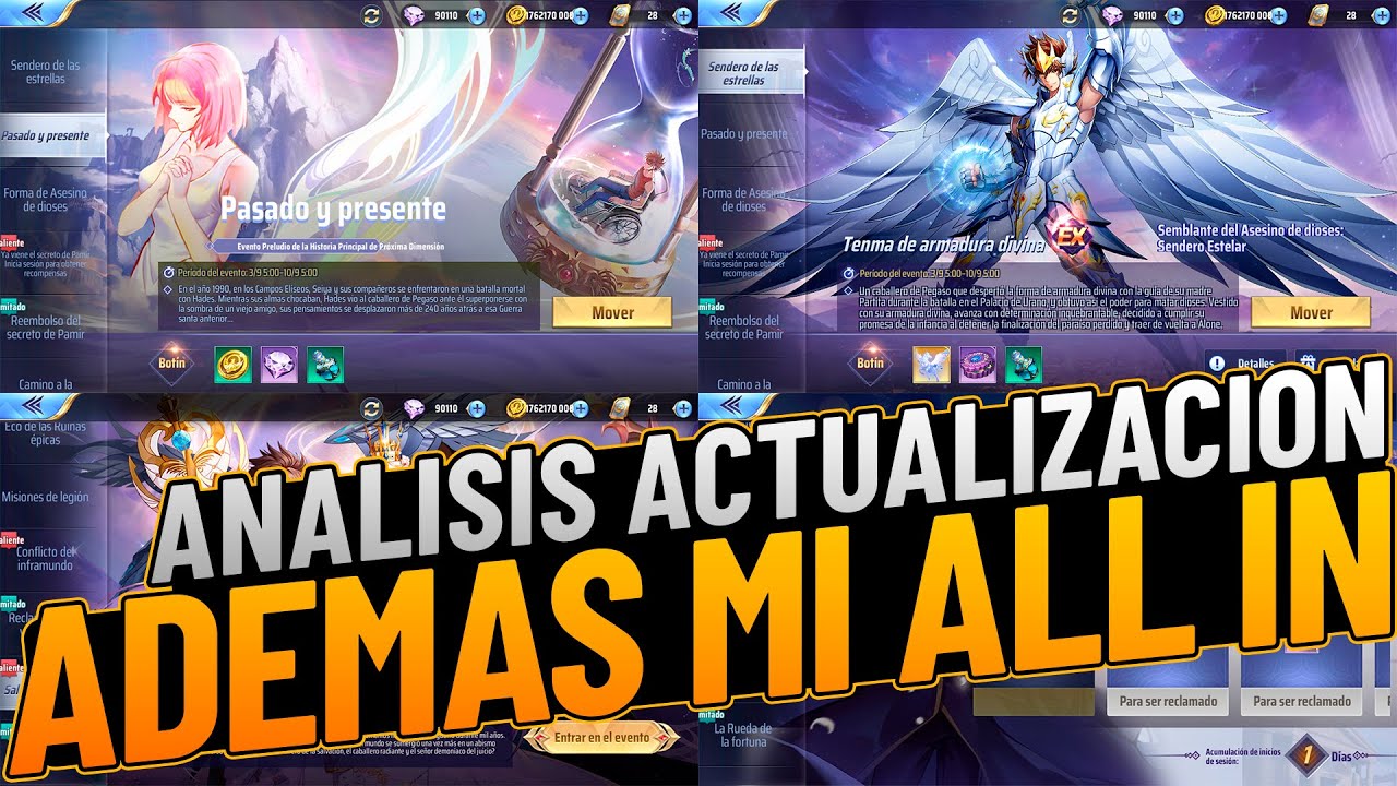 ANALISIS ACTUALIZACION🔥🔥ALL IN + EVENTOS🔥🔥#saintseiyaawakening