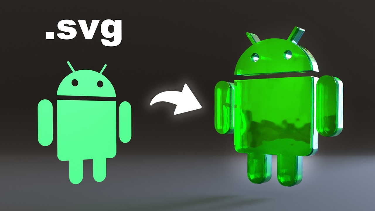 SVG to CLEAN 3D Mesh using Blender Grease Pencil