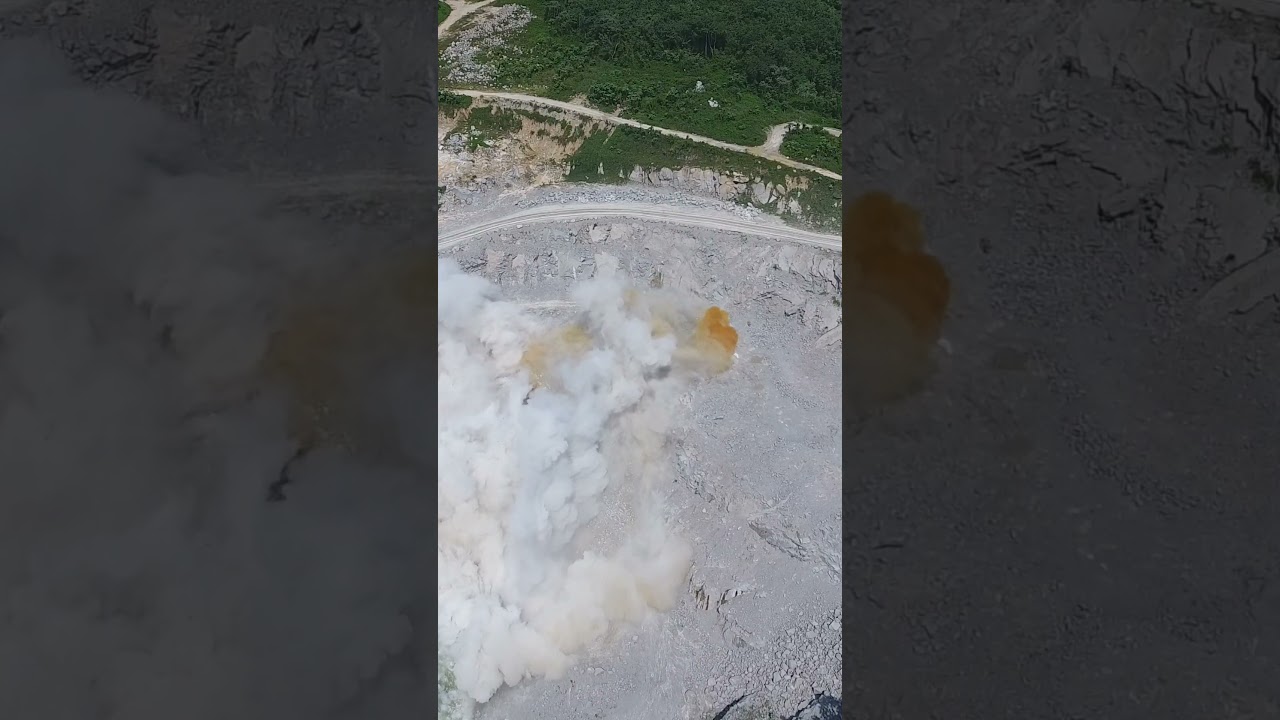 #quarry #blasting #drone