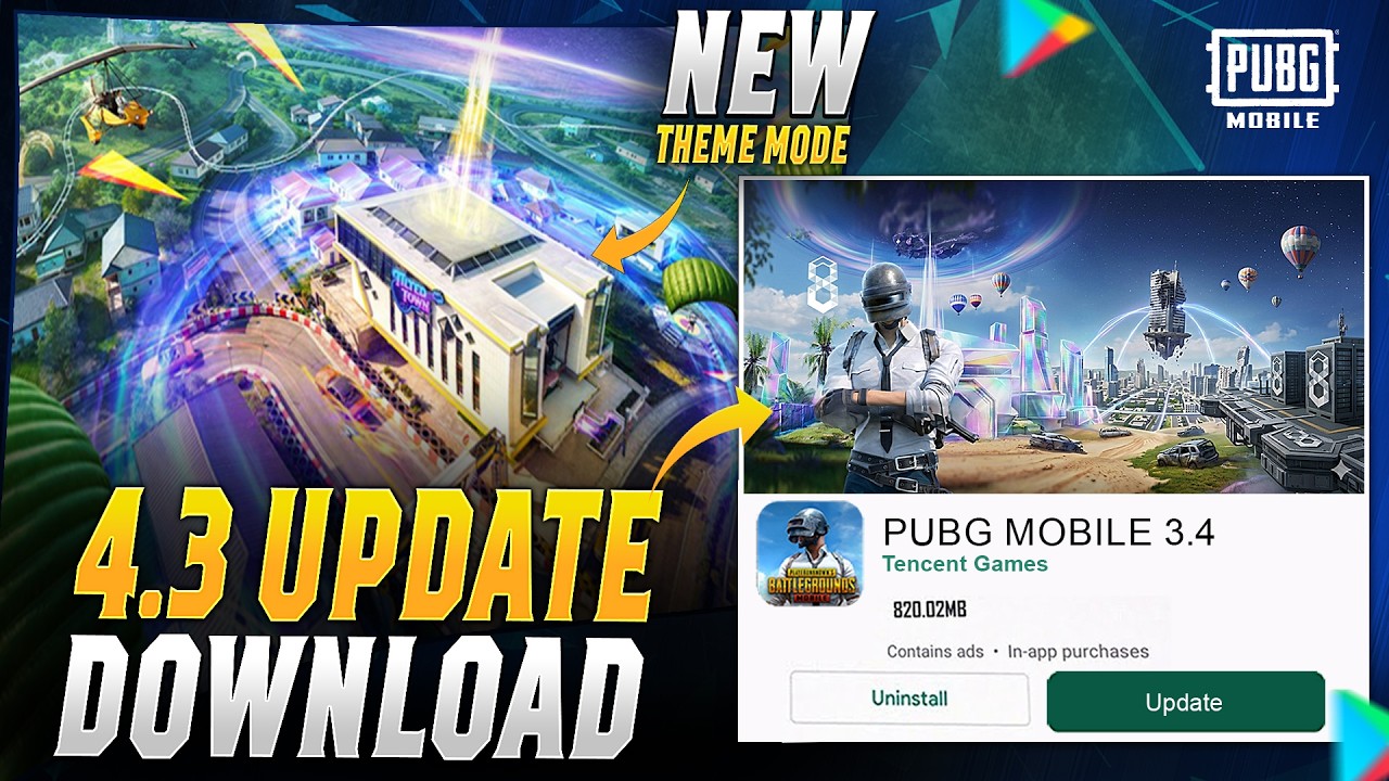 Ссылка для скачивания обновления PUBG Mobile 4.3 | Новый тематический режим и новые возможности