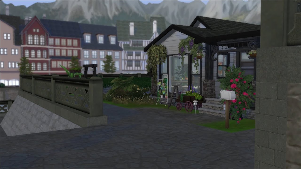 Sims speed build ASMR - silly little cottage