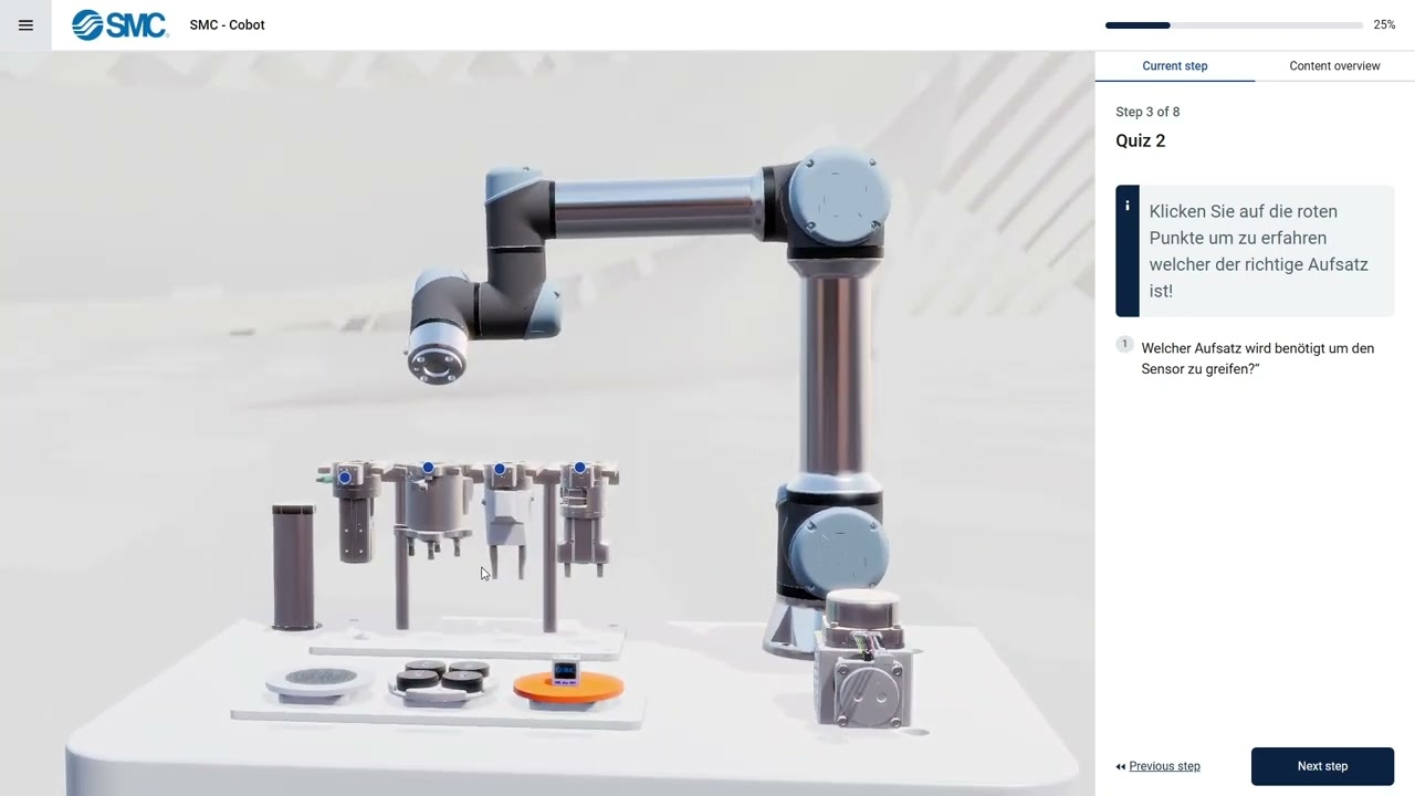 SMC Cobot: Erläuterung eines Roboters auf der Messe | NeoSpace Manual Digitale Handbücher