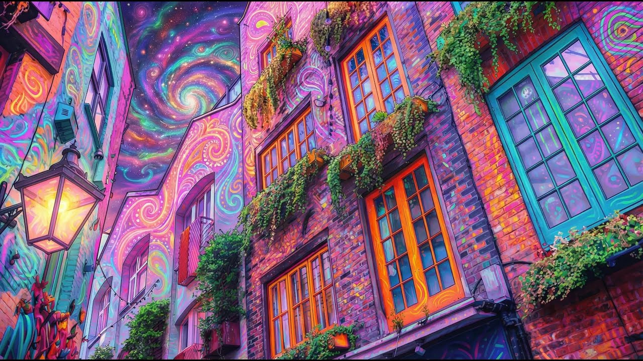 slow dreamy lofi beats 🌙 wobbly psychedelic tape vibes