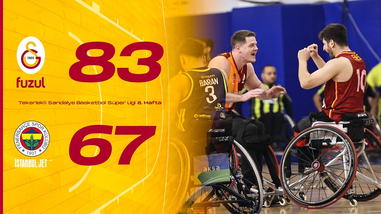 🔴 Galatasaray Fuzul 83-67 Fenerbah&ccedil;e İstanbul Jet (TSBSL 8. Hafta)
