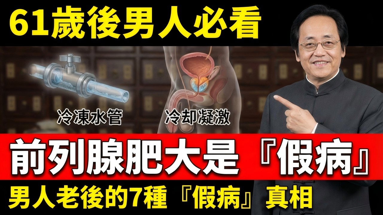 【61歲生死劫】前列腺增生只是「水管結冰」？記憶斷層並非「腦萎縮」！倪師物理學揭秘：男人老後的7種「假病」真相，停止無效切除，一招「搓熱命門」重啟生命陽火。#倪海廈 #中醫 #黃帝內經 #養生