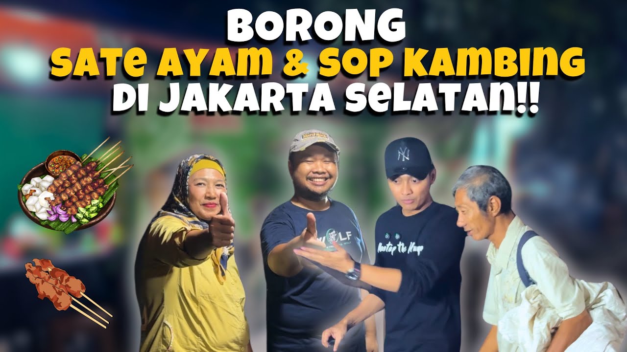 BORONG WARUNG SATE BUAT MAKAN RAME-RAME BARENG MASYARAKAT YANG LEWAT DI JAKARTA SELATAN ‼️