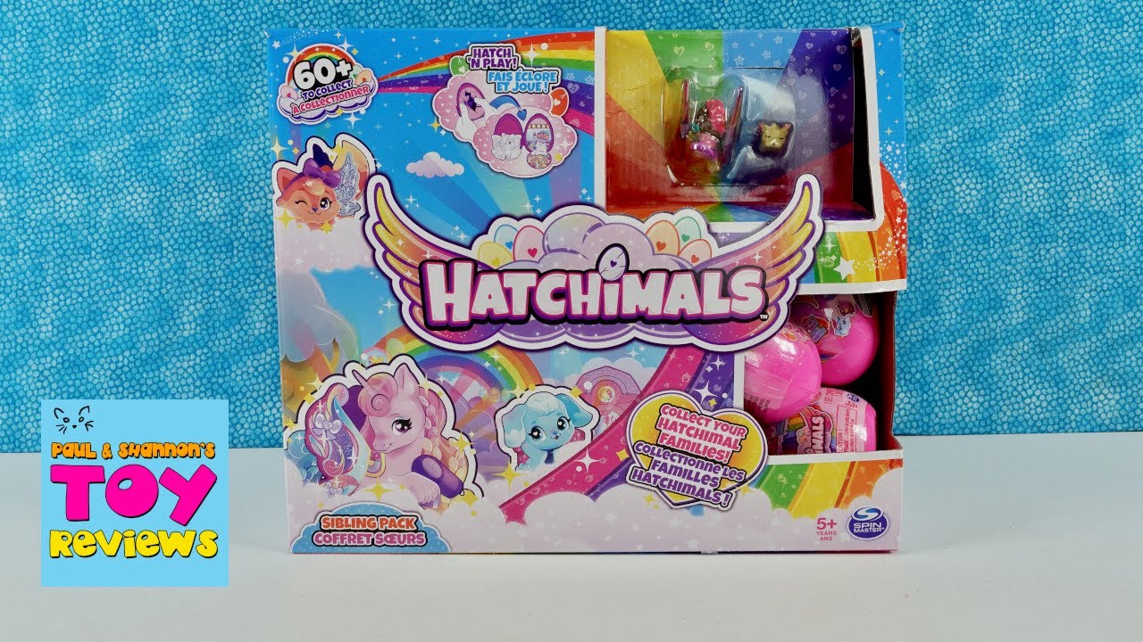 Обзор открытия пакета-сюрприза для коллекционных фигурок Hatchimals Sibling Pack | PSToyReviews