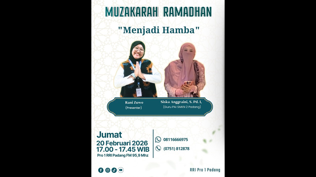 MUZAKARAH RAMADHAN || JUMAT, 20 FEBRUARI 2026