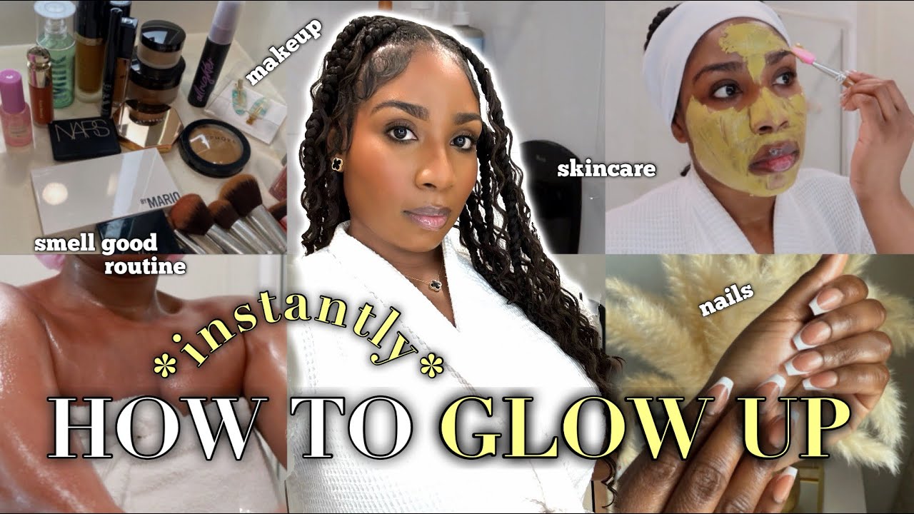 HOW TO INSTANTLY GLOW UP IN 2025 *24 HOURS* | SELF CARE, SHOWER, SKINCARE, MAKEUP + GLOW UP TIPS!