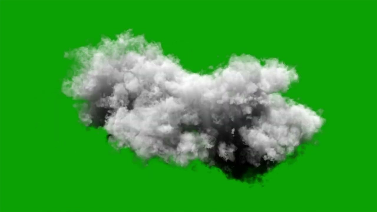 Flying  clouds green screen effects