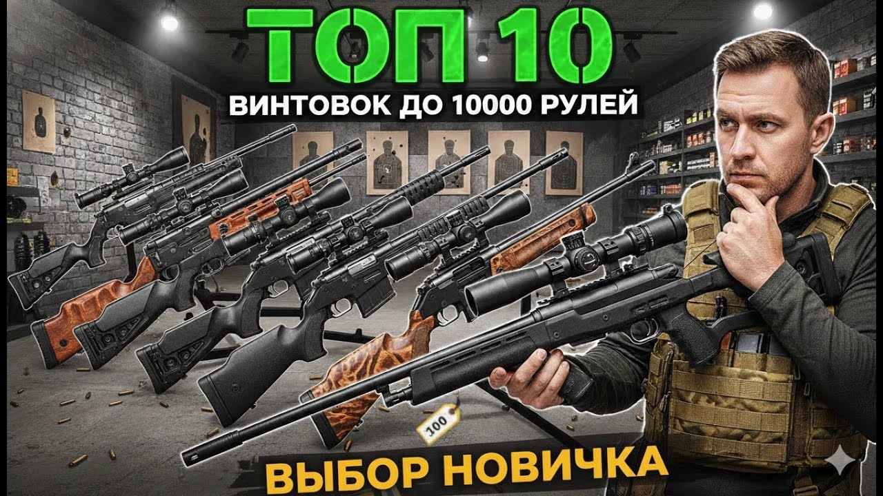 ТОП 10 пневматических винтовок до 10000 рублей Какую винтовку купить новичку