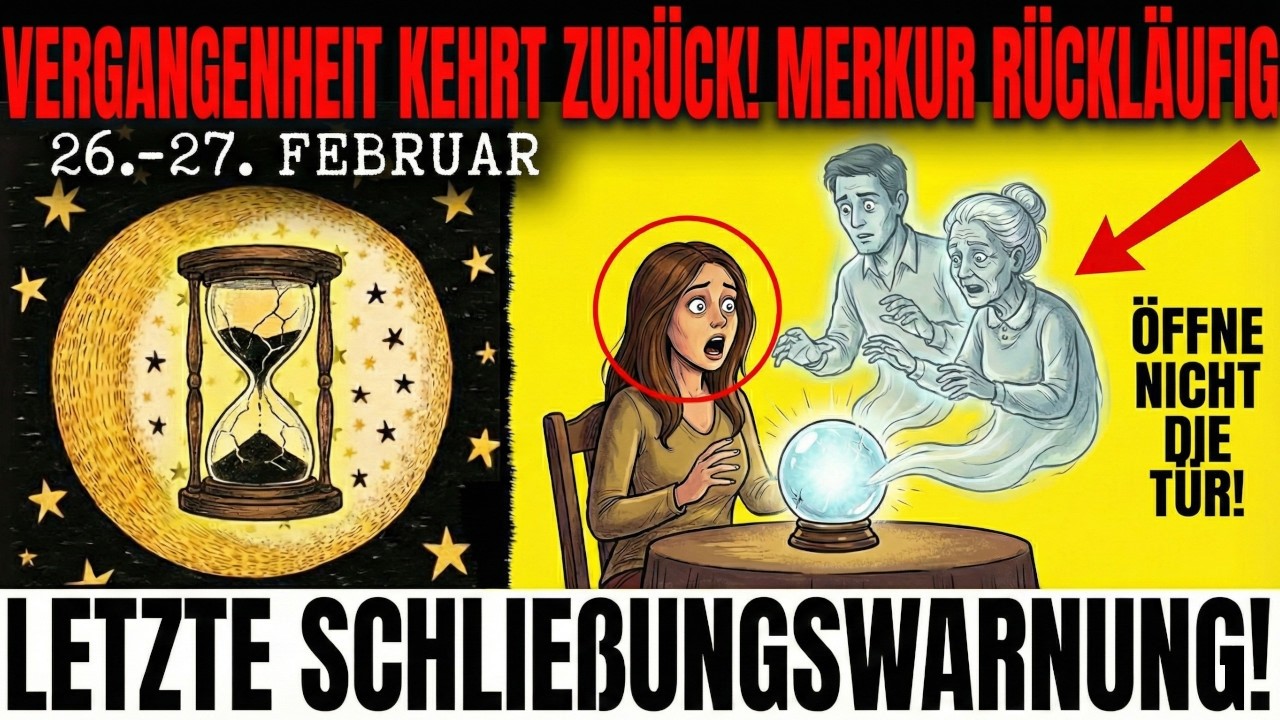 Merkur Retrograde MORGEN - 3 Personen aus der Vergangenheit kehren zurück (Dein ABSCHLUSS)