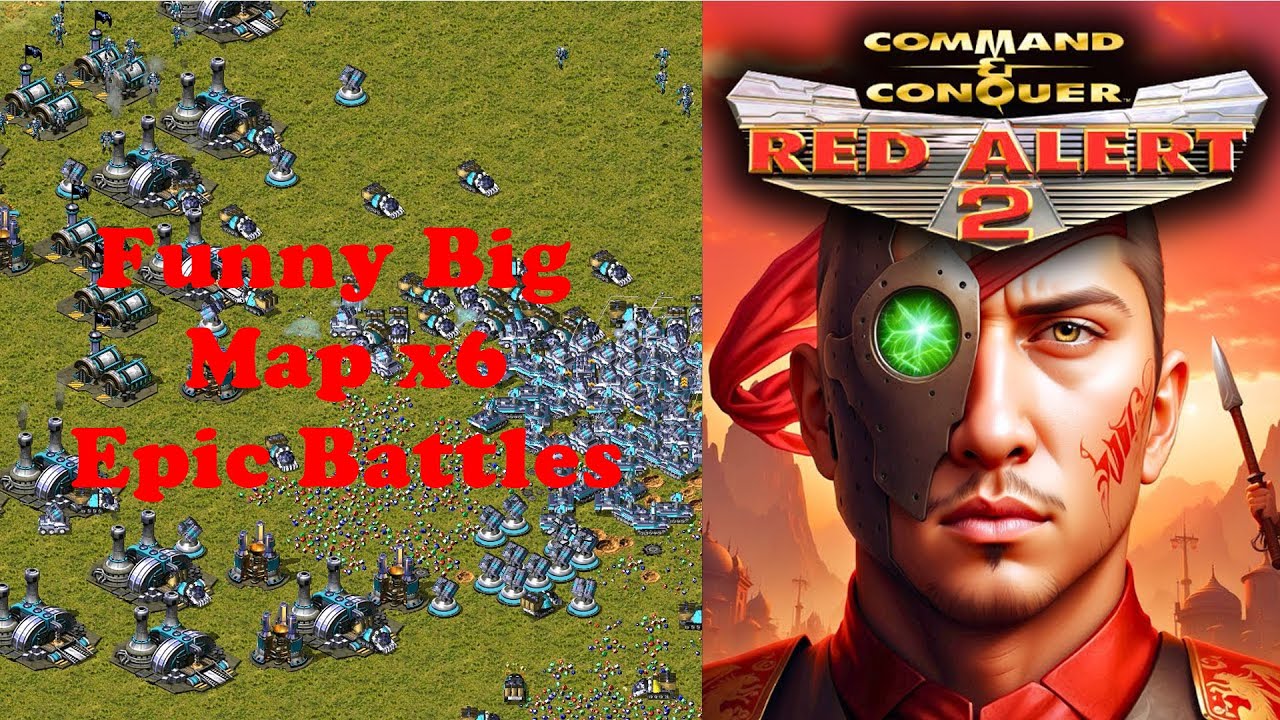 Perfect Base Trade on Funny Big Map x6 | Red Alert 2: Yuri’s Revenge Multiplayer Masterclass (1Vs1)